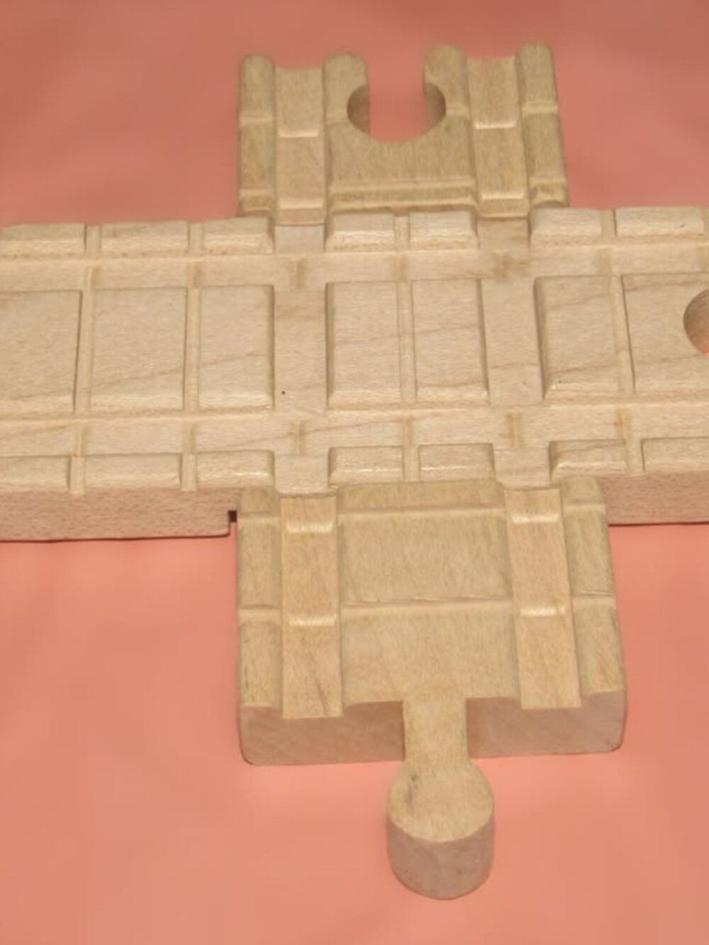 Thomas Wooden Railway Train Engine Track Cross Intersection Split Clickety Clack